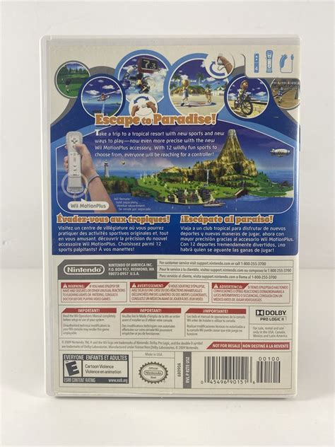 Wii Sports Resort Nintendo Wii Complete Cib W Manual Inserts