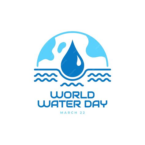 Premium Vector World Water Day Logo Design Vector Illustration