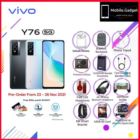 Vivo Y76 5G 8GB 4GB RAM RAM 128GB ROM Shopee Malaysia