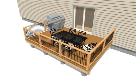 Deck Plan - Starter 16x12 - Decksgo Plans