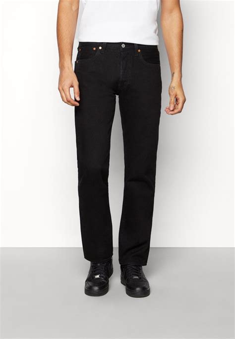 Levis® 501® Original Jeans Straight Leg Selvedge Blackblack Denim