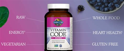 Garden Of Life Vitamin Code® Women’s Multivitamin 120 Vegetarian Capsu ...