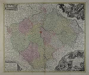 Mappa Geographica Totius Regni Bohemiae In Xii Circulos Divisae