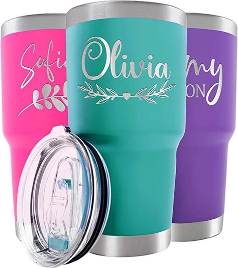 Personalized Tumbler With Engraved Name 12 Designs 20 Oz Coffee