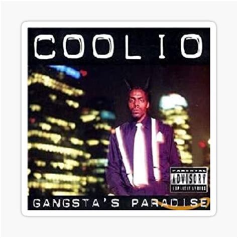 "Coolio Gangsta's Paradise" Sticker for Sale by Alloutlife | Redbubble