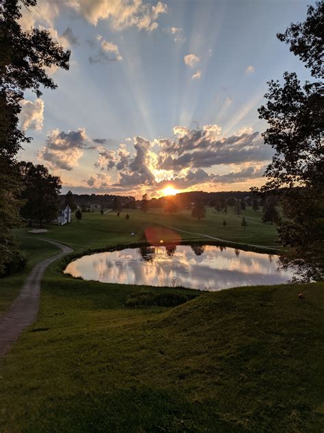 Beautiful Golf Courses Sunset