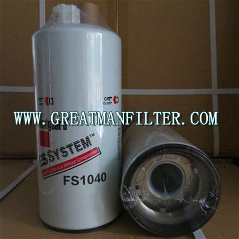 Fleetguard FS1040-GREATMAN FILTER FACTORY-CHINA ACTIVE FILTRATION COMPANY
