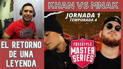 Khan Vs Mnak Fms Espa A Jornada Reaccion Youtube