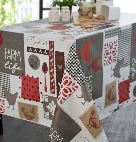 Nappe toile cirée Farm life Calitex Blancollection Idee