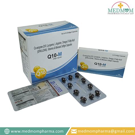 Q10 M Softgel Capsules Medmom Pharmaceuticals LLP