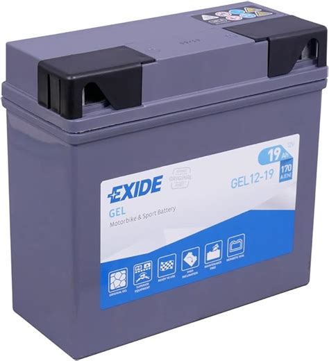 Amazon Fr Batterie EXIDE MOTO GEL12 19 12 V 19 AH 170 AMPS EN