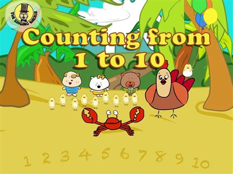 Counting Numbers With Flashcards - By The Singing Walrus