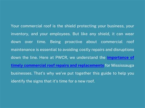 Ppt 5 Signs It’s Time For A Commercial Roof Replacement Powerpoint Presentation Id 13101015