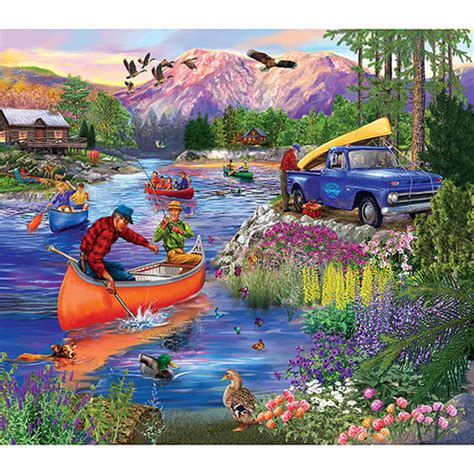 Out On The Lake 300 Large Piece Jigsaw Puzzle Spilsbury