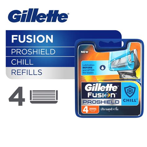 Gillette Fusion Fusion5 Proshield Chill Refill Razor Blade Cartridge 4