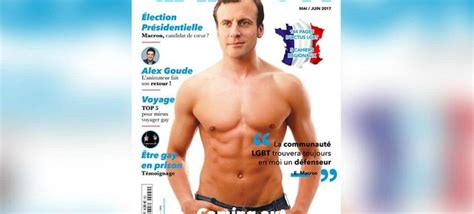 Emmanuel Macron Viral Tras Su Portada Gay En Una Revista LGTB