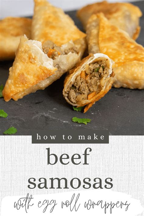 Meat Samosa Beef Samosa Recipe Easy Samosa Recipes Egg Roll Recipes