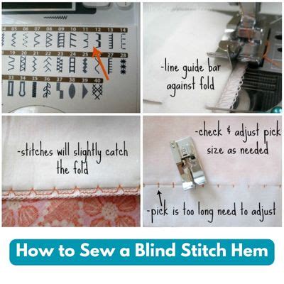 How To Sew A Blind Stitch Hem With Pictures