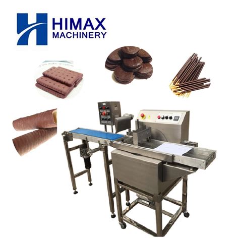 Automatic Chocolate Coating Equipment With Conveyor Belt Mode China