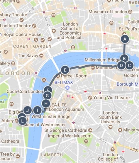 Map Of River Thames With Landmarks | Printable Templates Free