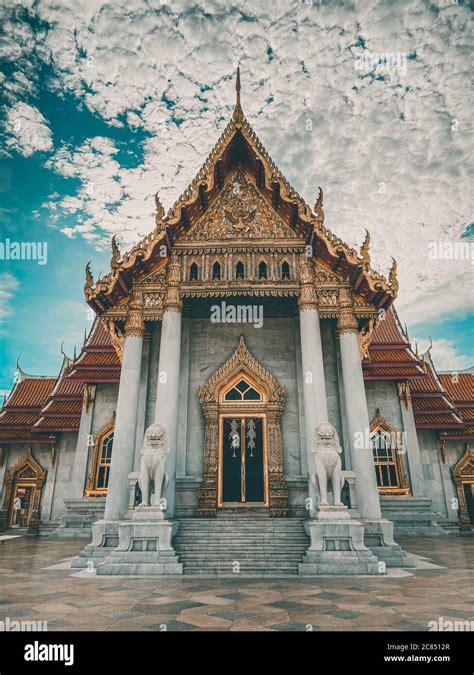 Wat Benchamabophit The Marble Temple In Bangkok Old Town Thailand