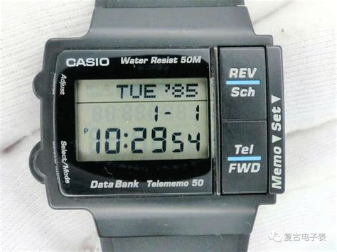 老式传真机外观的数据手表CASIO db57 哔哩哔哩