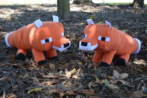 Minecraft Fox Plush PDF Sewing Pattern - Etsy