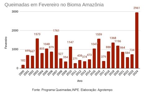 2024 mês de fevereiro registra recorde histórico de queimadas