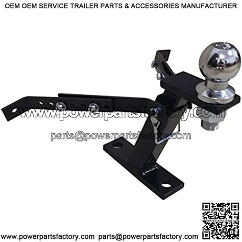 Universal Trailer Hitch, Black - Powerpartsfactory offers great value for trailer parts ...