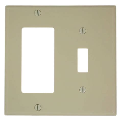 Leviton Ivory 2 Gang 1 Toggle 1 Decorator Rocker Wall Plate 1 Pack 80707 I The Home Depot