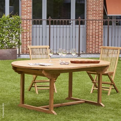 Table De Jardin Ovale Teck Extensible D Co Du Jardin Reims