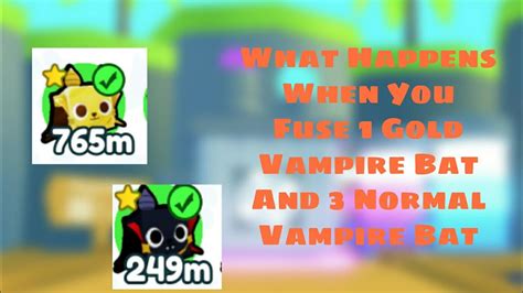 What Happens When You Fuse Gold Vampire Bat And Normal Vampire Bat