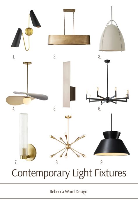 Contemporary Light Fixtures - Rebecca Ward Design