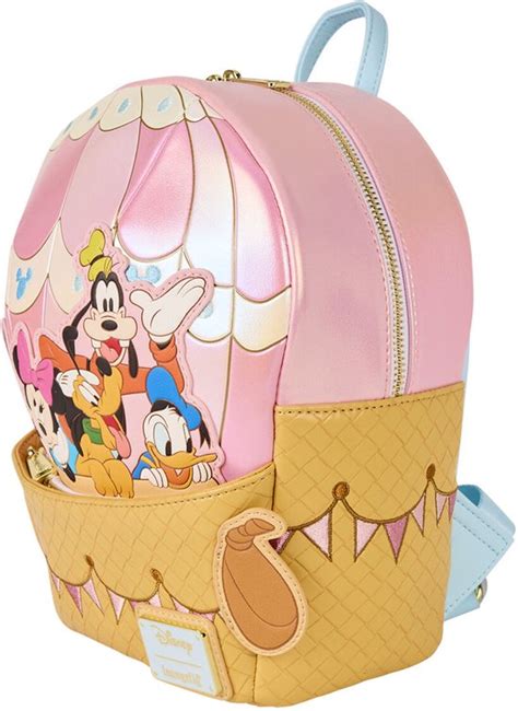 Disney Loungefly Mini Backpack Mickey Friends Hot Air Balloon Bol