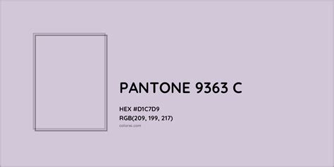 PANTONE 9363 C Complementary or Opposite Color Name and Code (#D1C7D9 ...