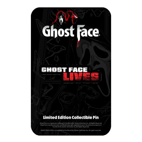 Ghost Face Lives Limited Edition Collectible Enamel Pin Cavitycolors