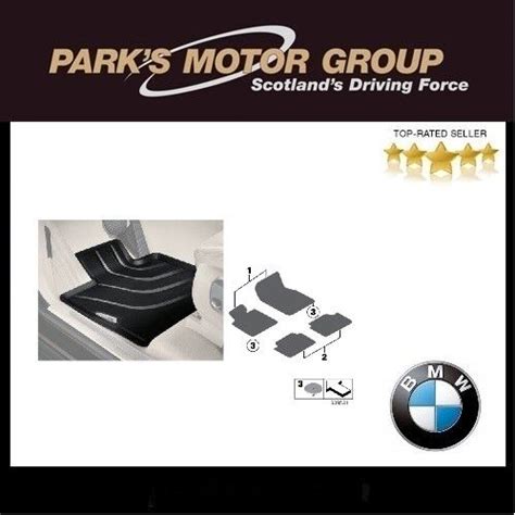 BMW Genuine All Weather Rubber Floor Mats Set Front F25 F26 For Sale