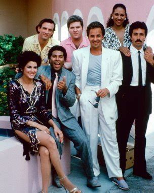 The cast of the TV series "Miami Vice"(1984–89)