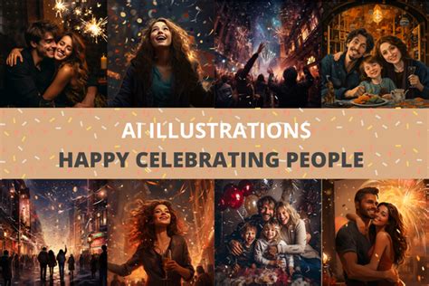 AI HAPPY CELEBRATING PEOPLE 15 IMG Graphic by SOUDOU shop · Creative ...