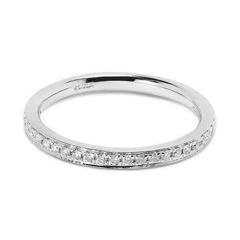 2mm Classic Pave Setting Half Band Diamond Wedding Ring - Reve Diamonds
