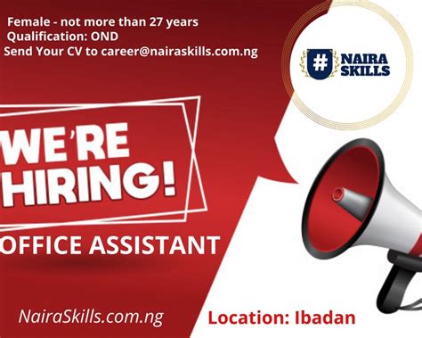 Office Assistant Needed Jobsvacancies Nigeria