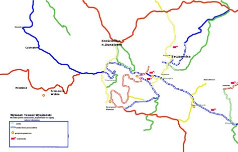 Schemat Szlaków w Pieninach