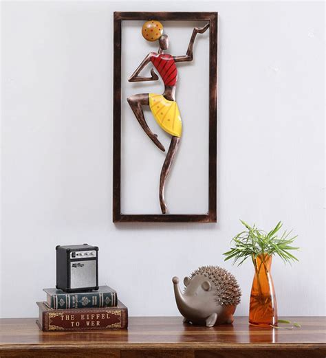 Buy Wrought Iron Framed Dancing Doll Wall Art In Multicolor By Malik