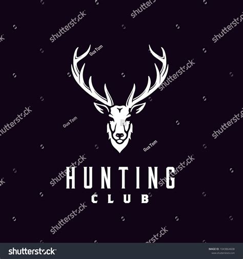 Buck Stag Deer Reindeer Elk Antler Stock Vector Royalty Free 1043864608 Shutterstock