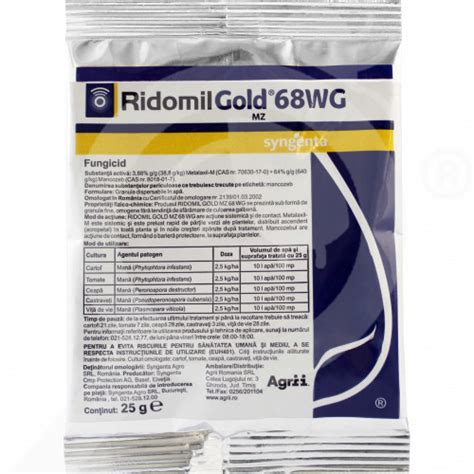 Ridomil Gold Mz Wg G Syngenta Fungicide Nexles Europe