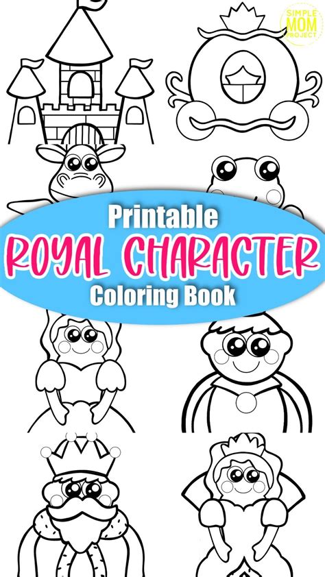 Printable Storybook Character Coloring Book For Kids