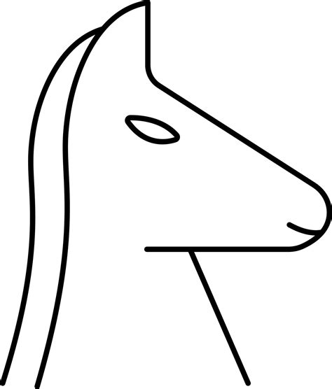 Isolated Horse Head Line Art Icon. 24154111 Vector Art at Vecteezy