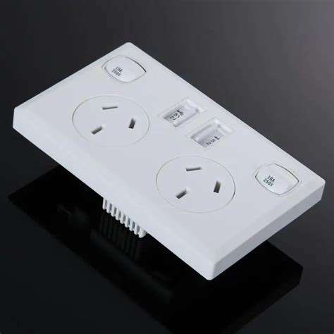 Электрическая двойная USB австралийская вилка AU электрическая розетка ...