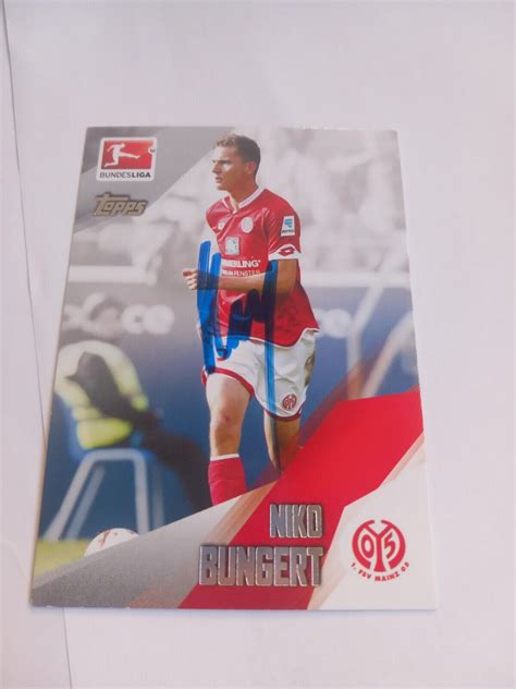 Topps Chrome Signiert Nico Bungert FSV Mainz 05 NEU EBay