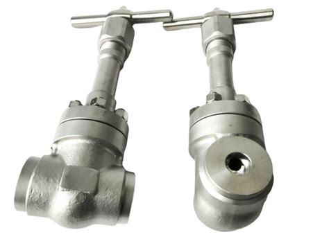 Globe High Pressure Cryogenic Valve Ss Sw Bw Flange Connection